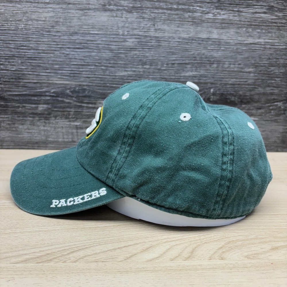 Green Bay Packers Hat Cap Strap Back Mens One Size Green NFL Football Twins - Picture 4 of 10